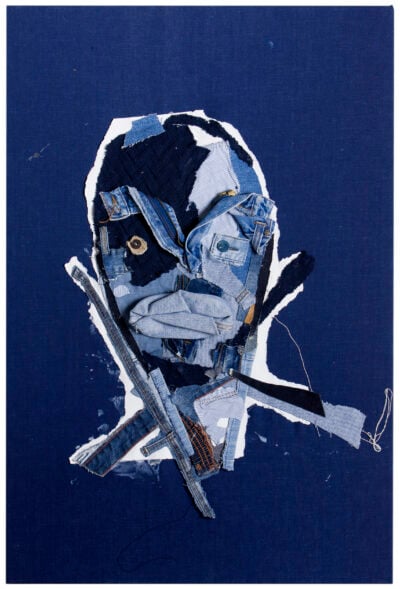 Blue bemused by Odirile Khune Motsiri, contemporary African artwork