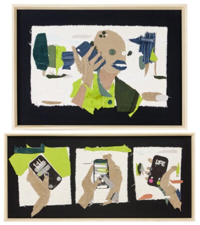 Healthy communication series (I, II, III, IV) by Odirile Khune Motsiri, contemporary African artwork