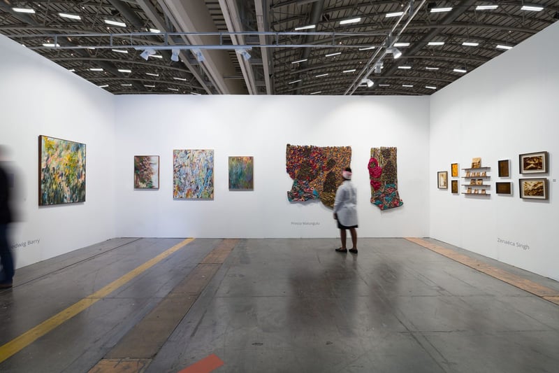 Guns and Rain gallery installation view, contemporary African art